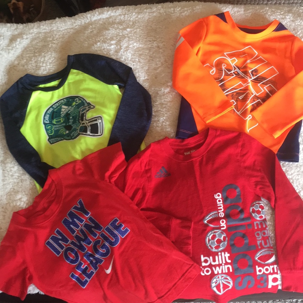 Lot of  4 Boys 3-4T athletic shirts